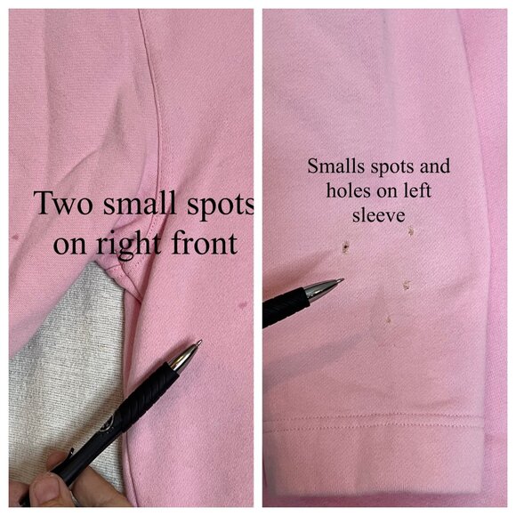 Eddie Bauer Womens V-Neck Pullover Sweater Bundle Medium Pink Yellow Cotton flaw - Picture 12 of 16